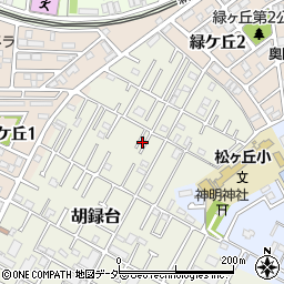 千葉県松戸市胡録台50-3周辺の地図