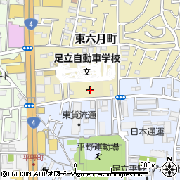 東京都足立区東六月町2周辺の地図