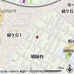 千葉県松戸市胡録台70-13周辺の地図