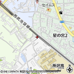 埼玉県所沢市久米1213-21周辺の地図