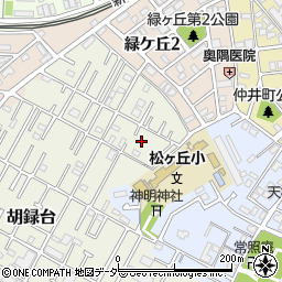 千葉県松戸市胡録台29周辺の地図