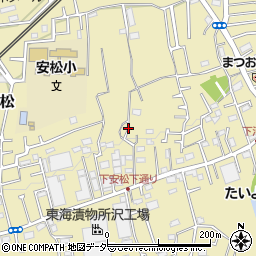 埼玉県所沢市下安松周辺の地図