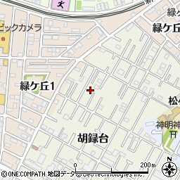 千葉県松戸市胡録台71-8周辺の地図