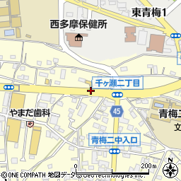 千ケ瀬四周辺の地図