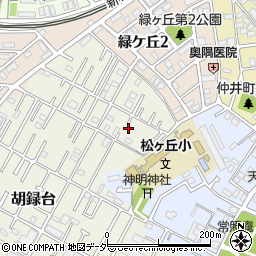 千葉県松戸市胡録台30周辺の地図
