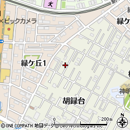 千葉県松戸市胡録台72-18周辺の地図