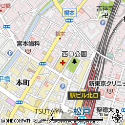 千葉県松戸市根本4-2周辺の地図