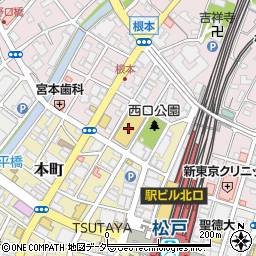 ダイエー松戸西口店・イオンフードスタイル周辺の地図