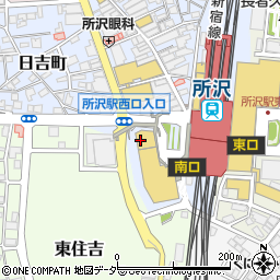 ドゥセー　西武所沢店周辺の地図