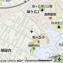 千葉県松戸市胡録台29-1周辺の地図