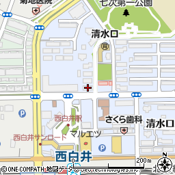 千葉県白井市清水口2丁目1-1周辺の地図