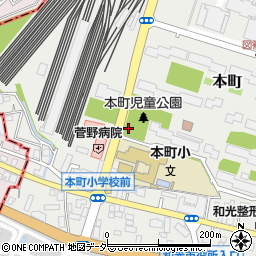 本町児童公園トイレ周辺の地図
