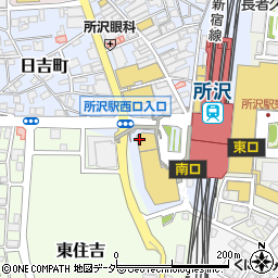 みずほ銀行所沢支店周辺の地図