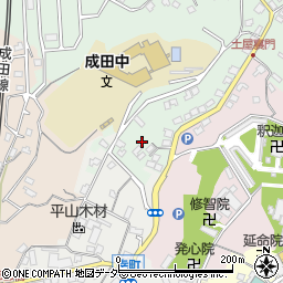 千葉県成田市土屋1645周辺の地図