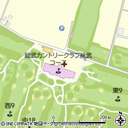 総武カントリークラブ　総武コース周辺の地図