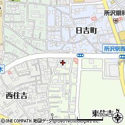 埼玉県所沢市東住吉13周辺の地図