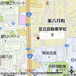 東京都足立区東六月町3周辺の地図