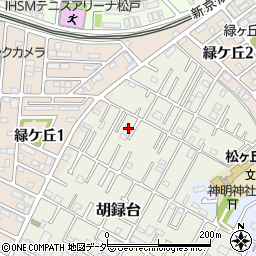 千葉県松戸市胡録台46-8周辺の地図