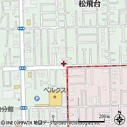 千葉県松戸市松飛台156-13周辺の地図