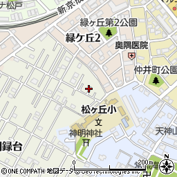 千葉県松戸市胡録台14周辺の地図