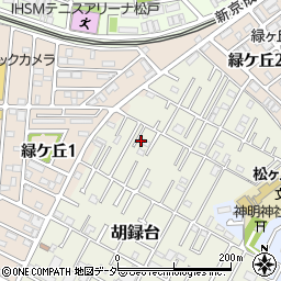 千葉県松戸市胡録台45周辺の地図