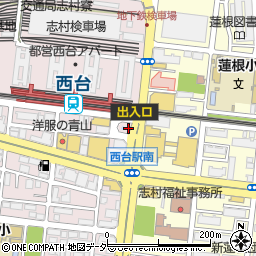 高島平警察署西台駅前交番周辺の地図