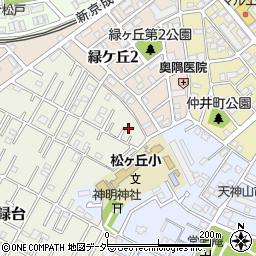 千葉県松戸市胡録台14-5周辺の地図