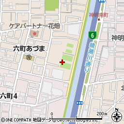 東京都足立区南花畑1丁目14周辺の地図