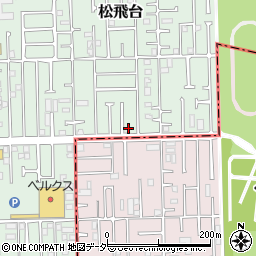 千葉県松戸市松飛台160-32周辺の地図