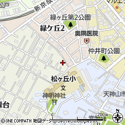 千葉県松戸市胡録台11周辺の地図