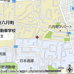 東京都足立区東六月町9-1周辺の地図
