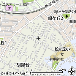 千葉県松戸市胡録台35-17周辺の地図