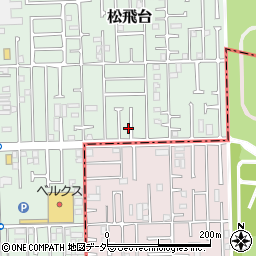 千葉県松戸市松飛台160-13周辺の地図