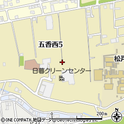 千葉県松戸市五香西周辺の地図