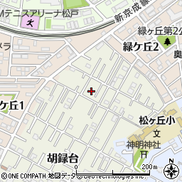 千葉県松戸市胡録台36-1周辺の地図