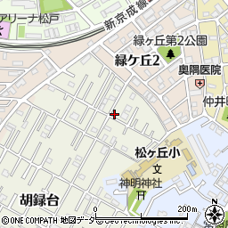 千葉県松戸市胡録台18周辺の地図