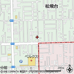 千葉県松戸市松飛台156-3周辺の地図
