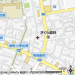 東京都青梅市新町周辺の地図