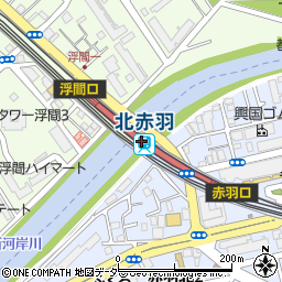 北赤羽駅周辺の地図