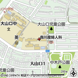 千葉県白井市大山口周辺の地図
