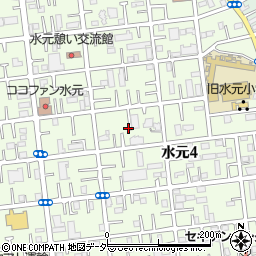 東京都葛飾区水元4丁目9周辺の地図