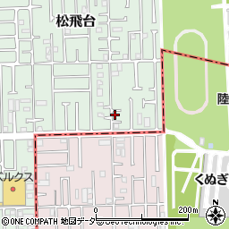 千葉県松戸市松飛台163-4周辺の地図