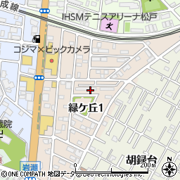 千葉県松戸市緑ケ丘周辺の地図