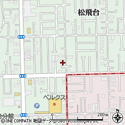 千葉県松戸市松飛台156-18周辺の地図