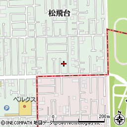 千葉県松戸市松飛台160-38周辺の地図