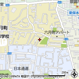 東京都足立区東六月町9周辺の地図