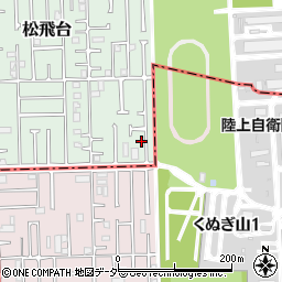 千葉県松戸市松飛台165周辺の地図