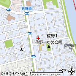 東京都足立区佐野1丁目周辺の地図