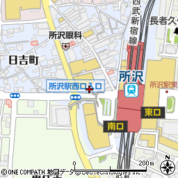 三井住友銀行新所沢支店周辺の地図