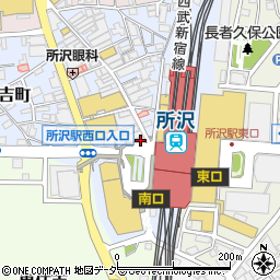 吉野家 所沢駅前店周辺の地図